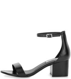 Черные босоножки на устойчивом каблуке Steve Madden