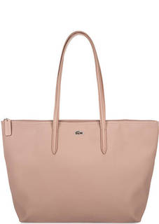 Вместительная сумка кораллового цвета Lacoste