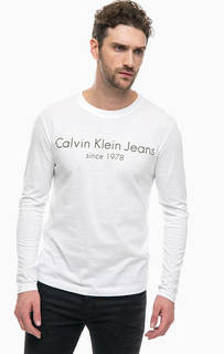 Хлопковая футболка с длинными рукавами Calvin Klein Jeans