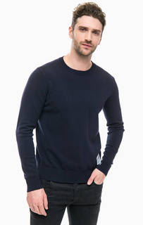 Синий джемпер из хлопка Calvin Klein Jeans