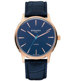 Кварцевые часы круглой формы с влагозащитой Rodania
