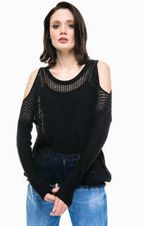 Хлопковый джемпер с открытыми плечами Replay