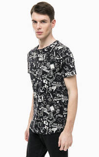 Хлопковая футболка с принтом Jack & Jones