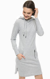 Трикотажное платье с капюшоном Only