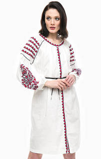 Платье на кнопках с контрастной вышивкой Replay