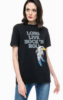 Хлопковая футболка с принтом Replay