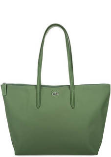 Вместительная зеленая сумка Lacoste