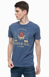 Хлопковая футболка с принтом Jack & Jones