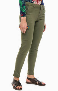 Хлопковые брюки с карманами Desigual