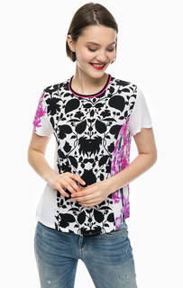 Разноцветная блуза с застежкой на спине Desigual