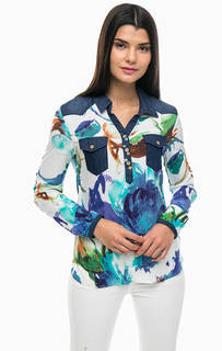 Разноцветная блуза с длинными рукавами Desigual