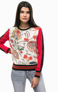 Разноцветная блуза с длинными рукавами Desigual