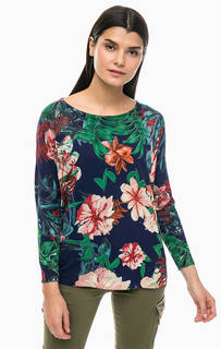 Джемпер оверсайз с цветочным принтом Desigual