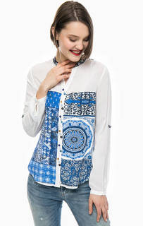 Приталенная рубашка с принтом пейсли Desigual