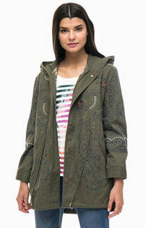 Хлопковая парка с вышивкой Desigual