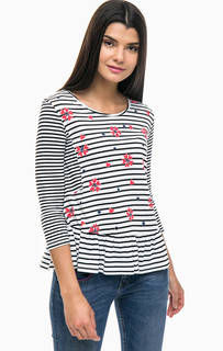 Полосатая футболка из хлопка Desigual