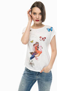 Хопковая футбокла с декоративной отделкой Desigual