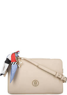Бежевая сумка через плечо Tommy Hilfiger