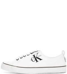 Текстильные однотонные кеды Calvin Klein Jeans