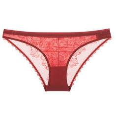 Красные трусы-слипы с кружевом Tommy Hilfiger