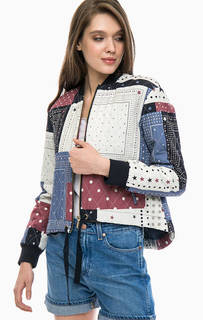 Легкая куртка с лоскутным принтом Tommy Hilfiger