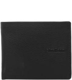 Черное портмоне из натуральной кожи Strellson