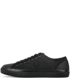 Черные текстильные кеды Fred Perry