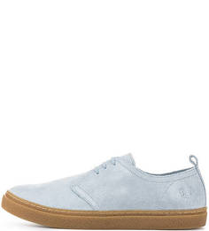 Голубые замшевые кеды Fred Perry