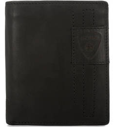 Черное кожаное портмоне Strellson