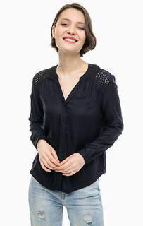 Синяя рубашка из вискозы Mustang