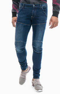 Синие джинсы с заломами G Star RAW