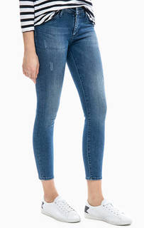 Укороченные джинсы с потертостями Rich&Royal