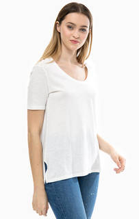 Футболка оверсайз из хлопка и льна G Star RAW