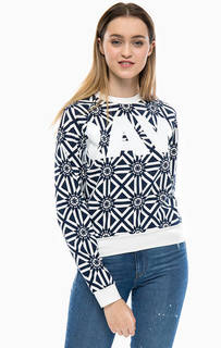 Синий свитшот с принтом G Star RAW