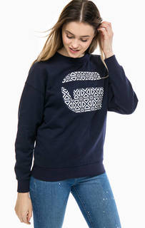 Синий свитшот с принтом G Star RAW