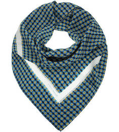 Синий шелковый платок Coccinelle