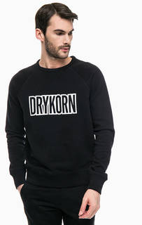 Хлопковый свитшот с логотипом бренда Drykorn