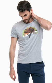 Хлопковая футболка с принтом Strellson