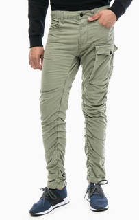 Хлопковые брюки карго цвета хаки G Star RAW