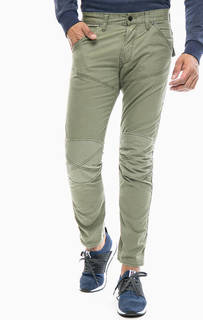 Хлопковые брюки цвета хаки G Star RAW