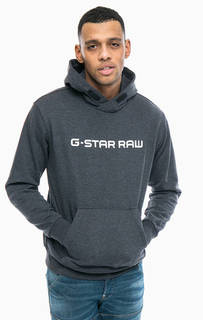 Серая толстовка с капюшоном G Star RAW