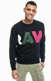 Хлопковый свитшот с принтом G Star RAW