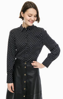 Приталенная рубашка в горошек Selected