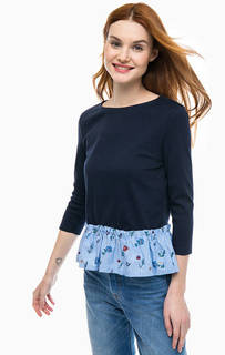 Футболка из хлопка с рукавами 3/4 Tom Tailor Denim
