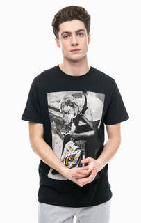 Хлопковая футболка с принтом Jack & Jones