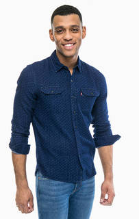 Синяя хлопковая рубашка Jackson Worker Levis®