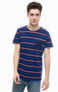 Футболка в полоску с карманом Tom Tailor Denim