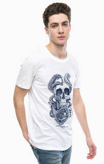 Хлопковая футболка с нагрудным карманом Tom Tailor Denim