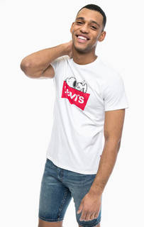 Хлопковая футболка с принтом Levis®