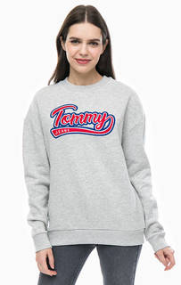 Серый свитшот с нашивкой Tommy Jeans